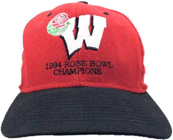 Wisconsin Badgers 1994 Vintage Rose Bowl Snapback - University Of Wisconsin-madison (640x582), Png Download