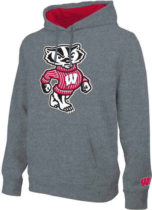 Wisconsin Badgers Gray Bucky Pullover Hoodie - Motion Activated Light Up College Decal By Lori Greiner (700x700), Png Download