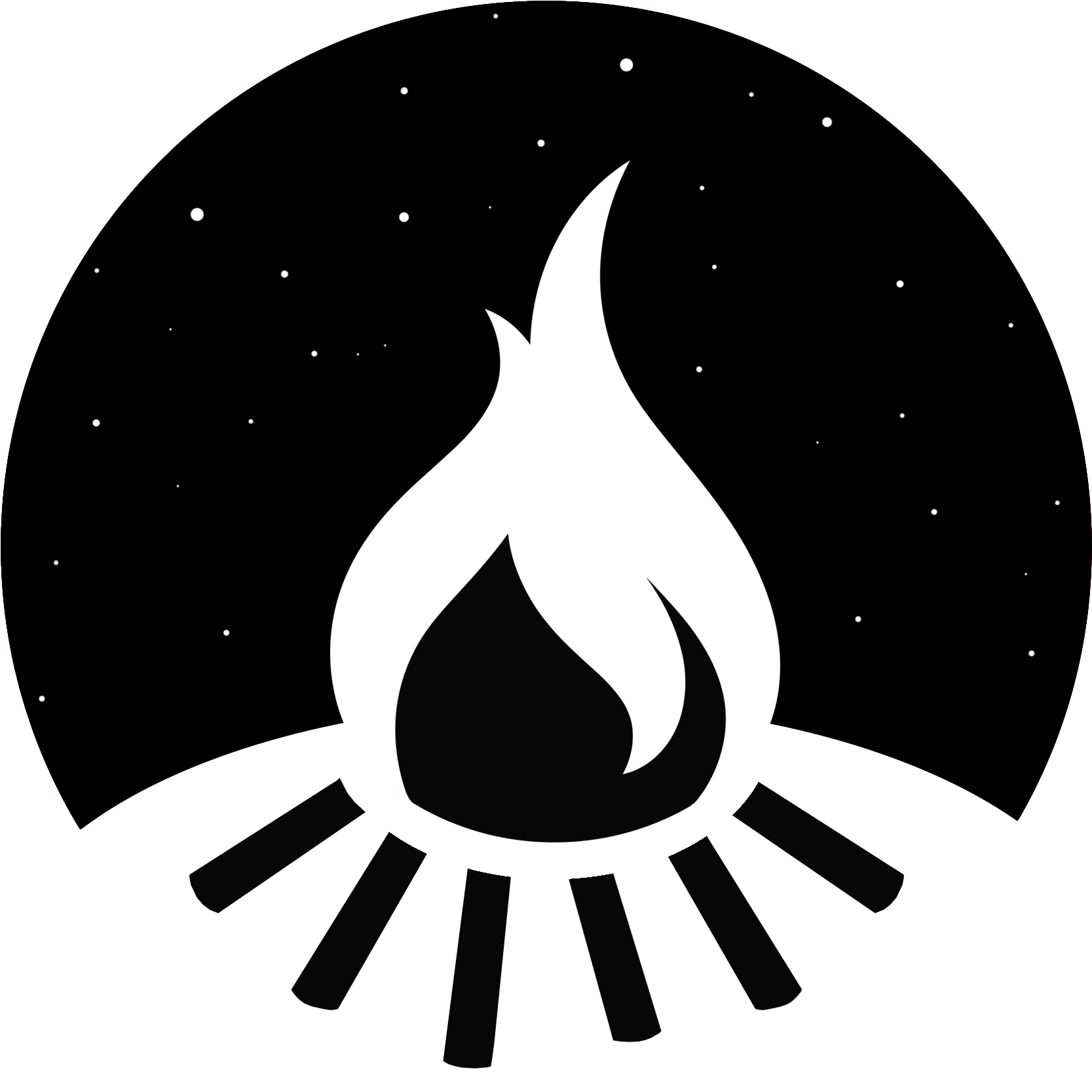 By The Campfire - Emblem (2480x2480), Png Download