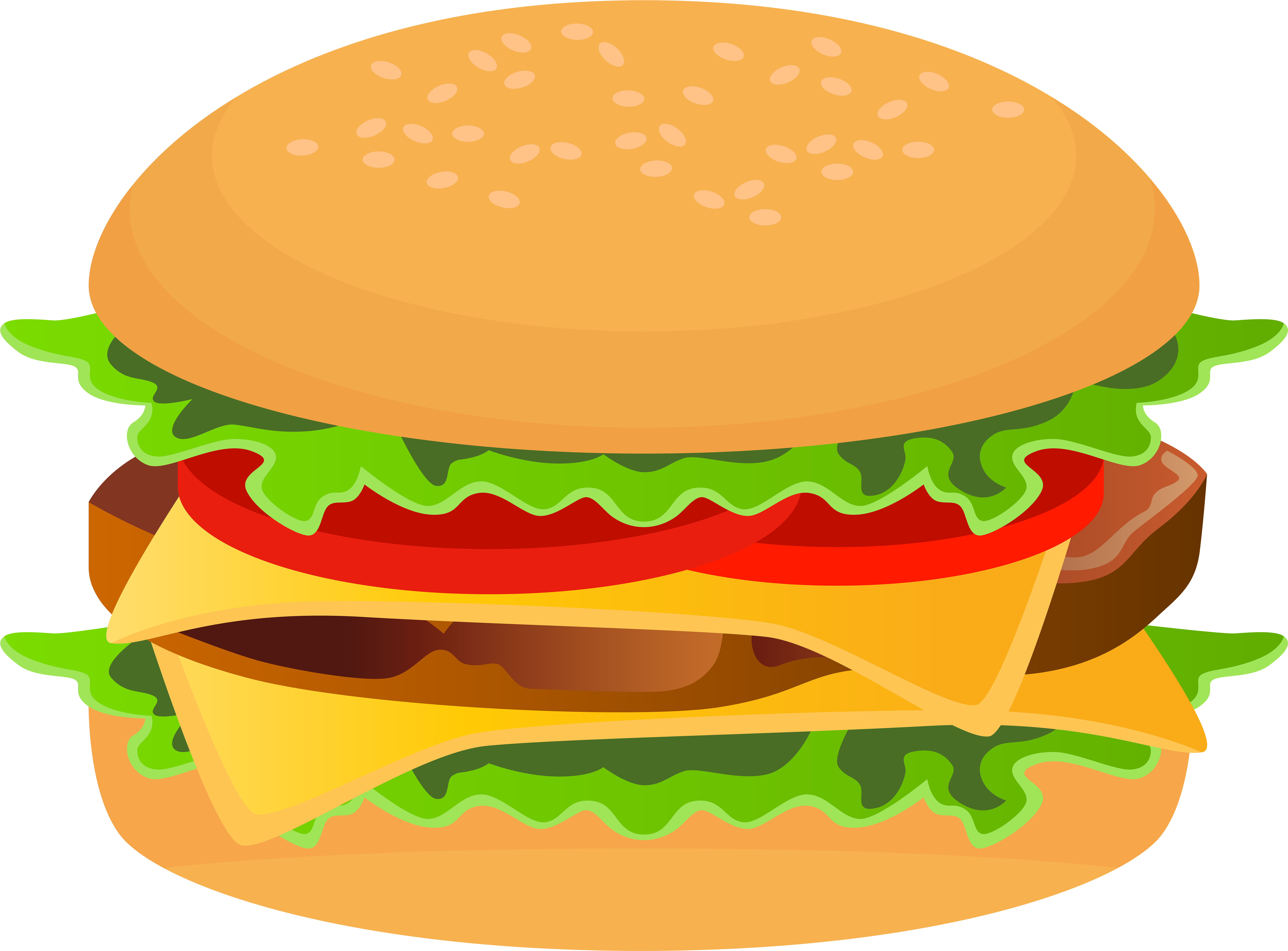 Hamburger (8000x5907), Png Download