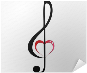 Zazzle Dreifacher Clef Mit Glänzendem Rosa Herzen Barely (400x400), Png Download