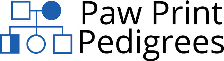 Paw Print Pedigrees Logo - Logo (735x200), Png Download
