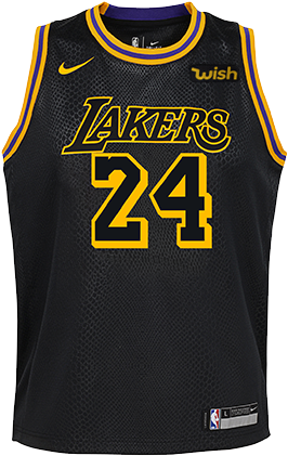 Kobe Bryant Youth City Edition Swingman Jersey - Kobe Bryant Jersey (500x667), Png Download