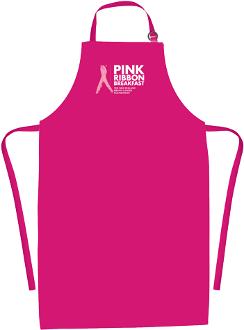 Apron - Pink Ribbon Breakfast Apron (400x543), Png Download