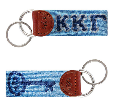 Smathers & Branson Kappa Kappa Gamma Key Fob - Smathers And Branson Bonefish Keyfob In Stream Blue (600x600), Png Download