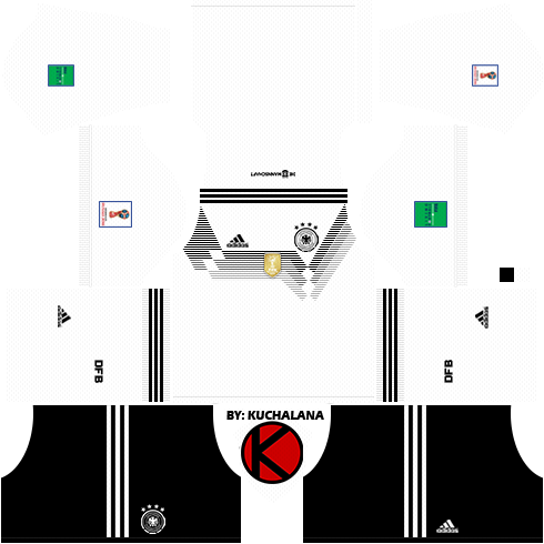 Germany 2018 World Cup Kits - Dream League Soccer 2018 Kits Argentina (490x490), Png Download