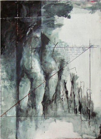 A Tree Thought Maria Micozzi Painting Acrylics - Drawing (458x458), Png Download