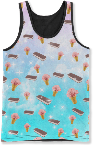 Ice Cream Dreams - Squints Sandlot Tank Top (600x600), Png Download