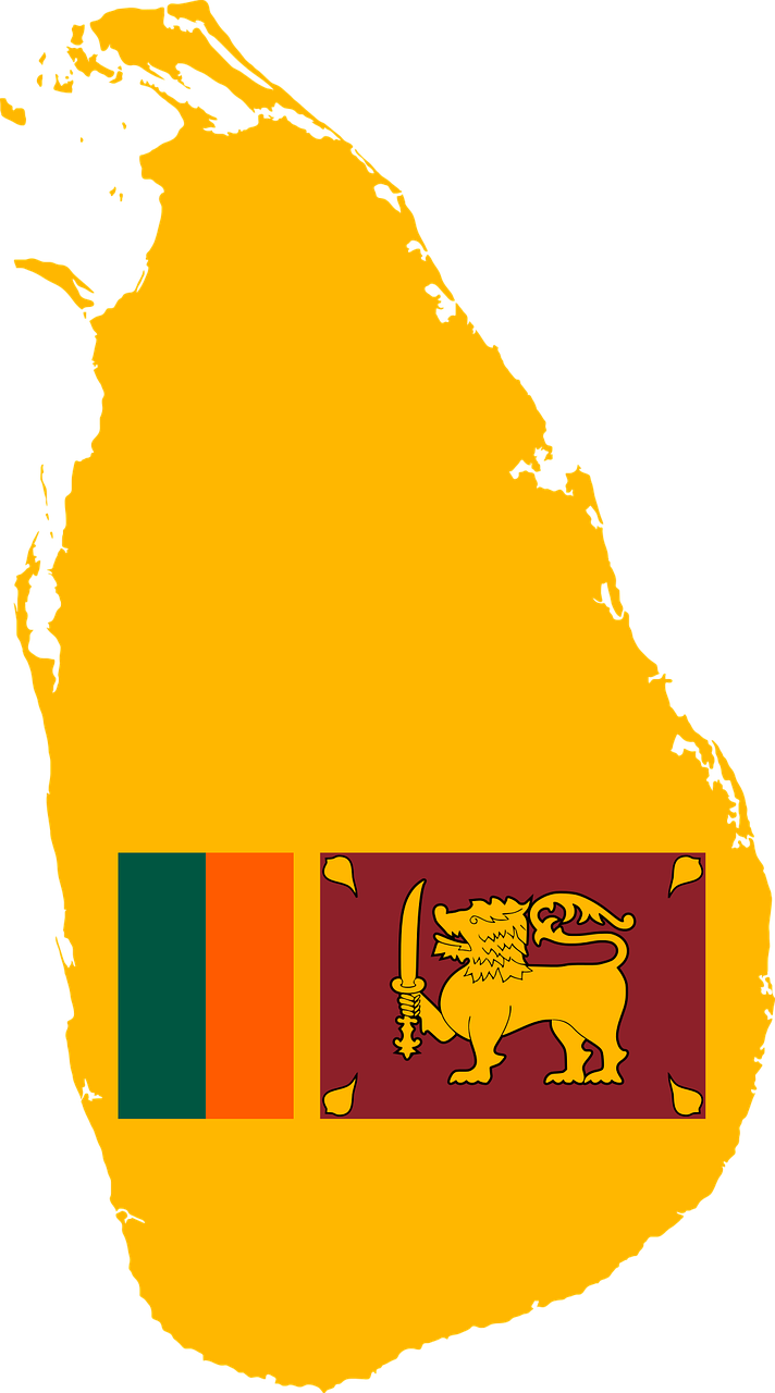 Lanka-2099225 - Flag: Civil Ensign Of Sri Lanka (712x1280), Png Download