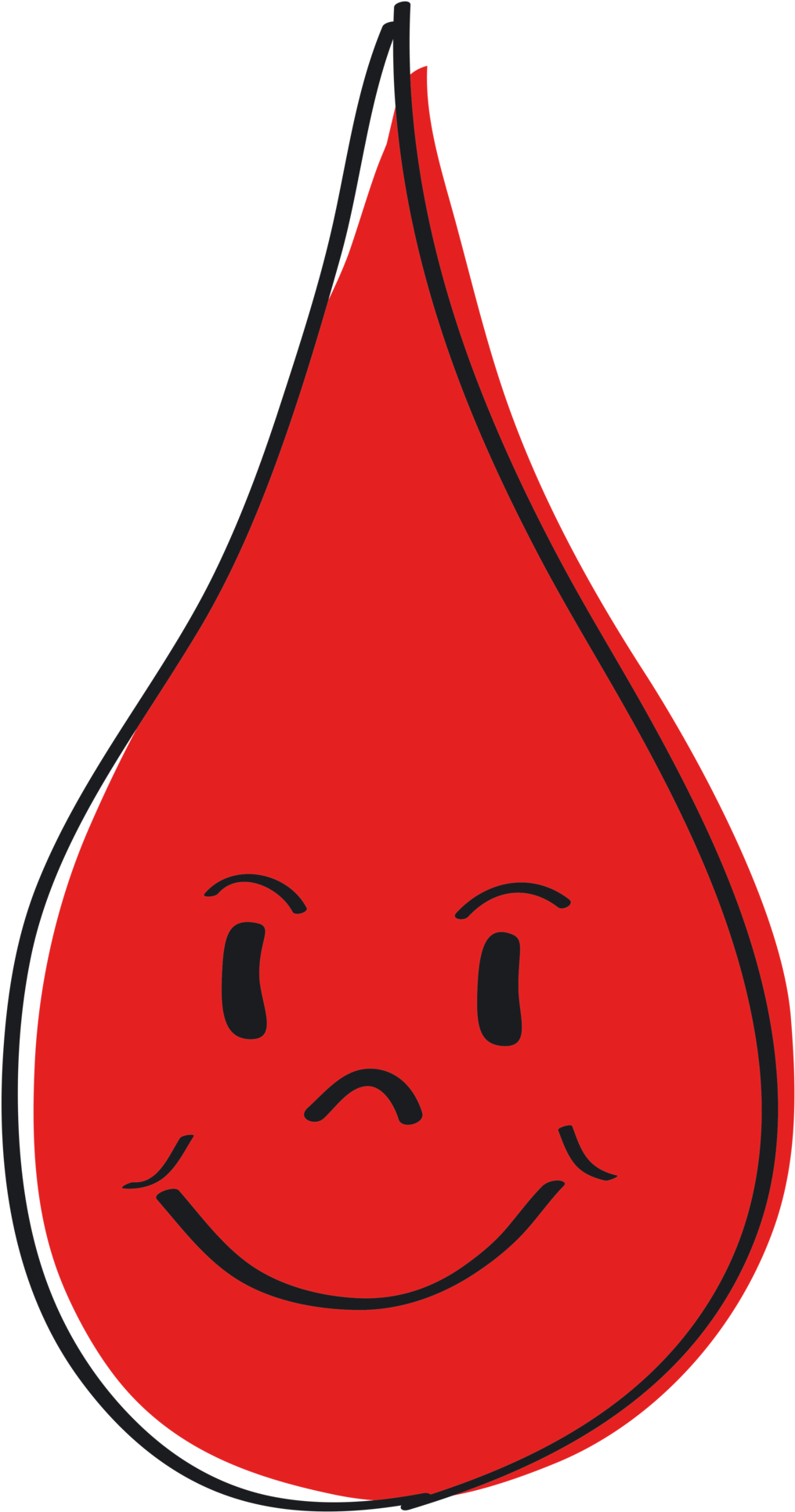 Blood Drop Red Blood Clip Art At Clker Vector Clip - Blood Drop Png Clip Art (1024x1939), Png Download