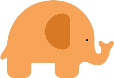 Baby Elephant Png - Baby Elephant Silhouette Png (470x361), Png Download