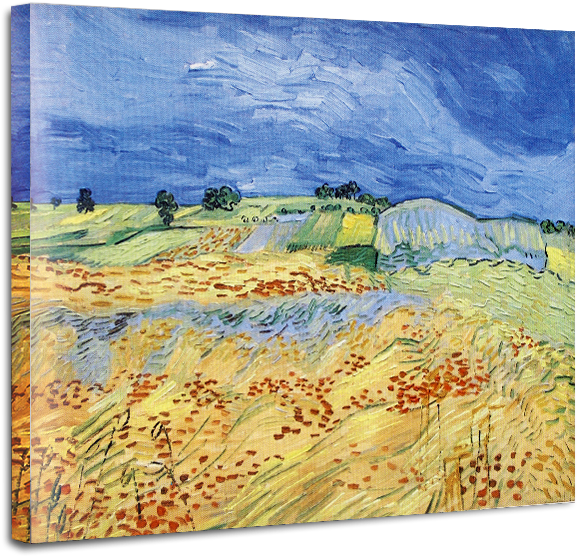 Van - Plain At Auvers, C.1890 (800x600), Png Download