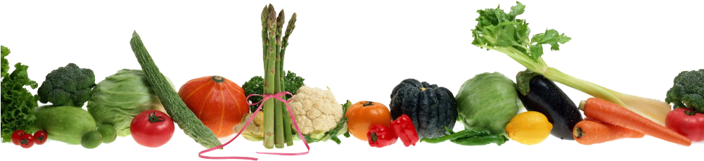 , Wallpapers V - Fruits And Vegetables Background (1000x245), Png Download