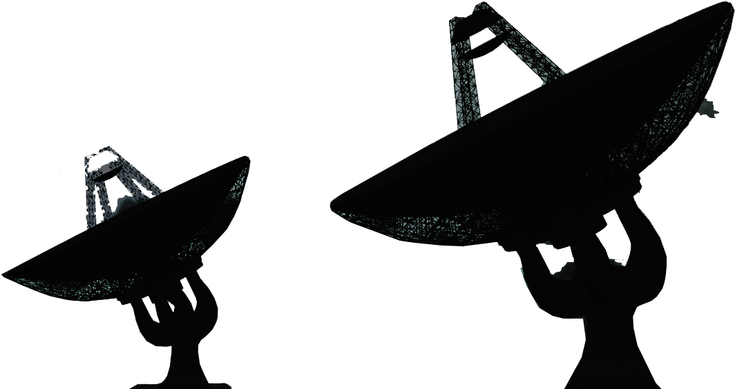 For Satellite Communications, Antech Space Designs - Satellite Silhouette (1071x563), Png Download