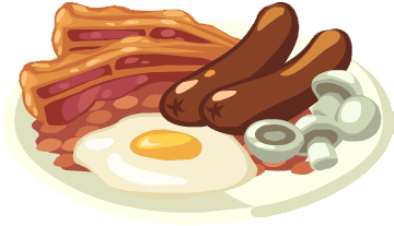Full English - Fried Egg (359x359), Png Download