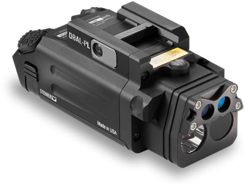 Dual Beam Aiming Laser Pistol Light - Steiner Dbal Pl (470x505), Png Download