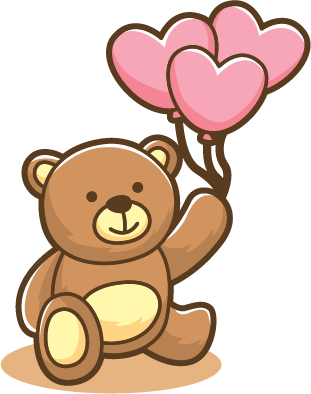 1st 14 Jul 2017 - Teddy Sticker Png (311x394), Png Download