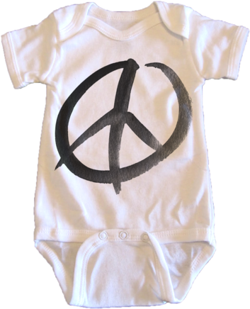 Peace Sign - Onesie - Onesie (480x480), Png Download