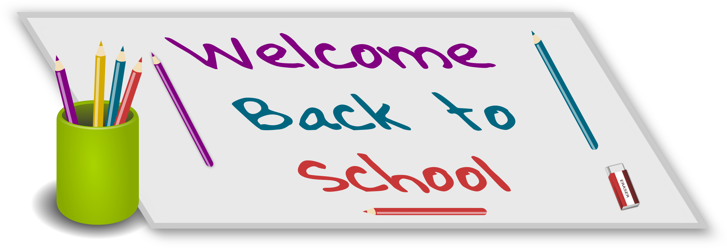 This Free Icons Png Design Of Welcome Back To School (2400x848), Png Download