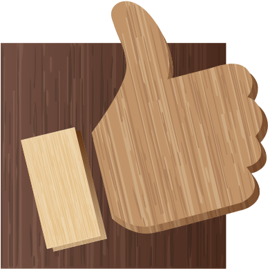 Download Facebook Icon - Facebook Like On Wood (800x800), Png Download