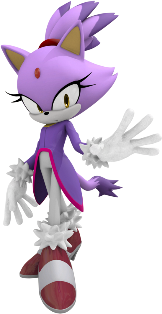 Sonic Dash Sonic Rush Sonic Rush Adventure Sonic Generations - Blaze The Cat Png (702x1137), Png Download