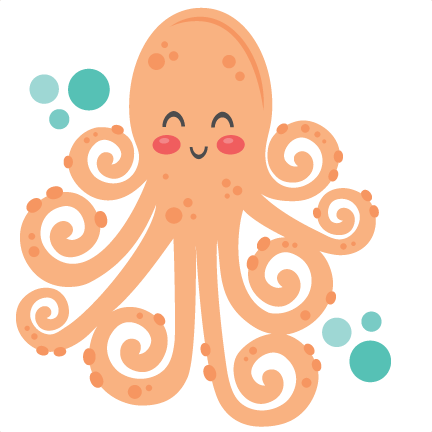 Octopus Clipart Svg Svg Transparent - Octopus Cute Clipart Png (432x432), Png Download