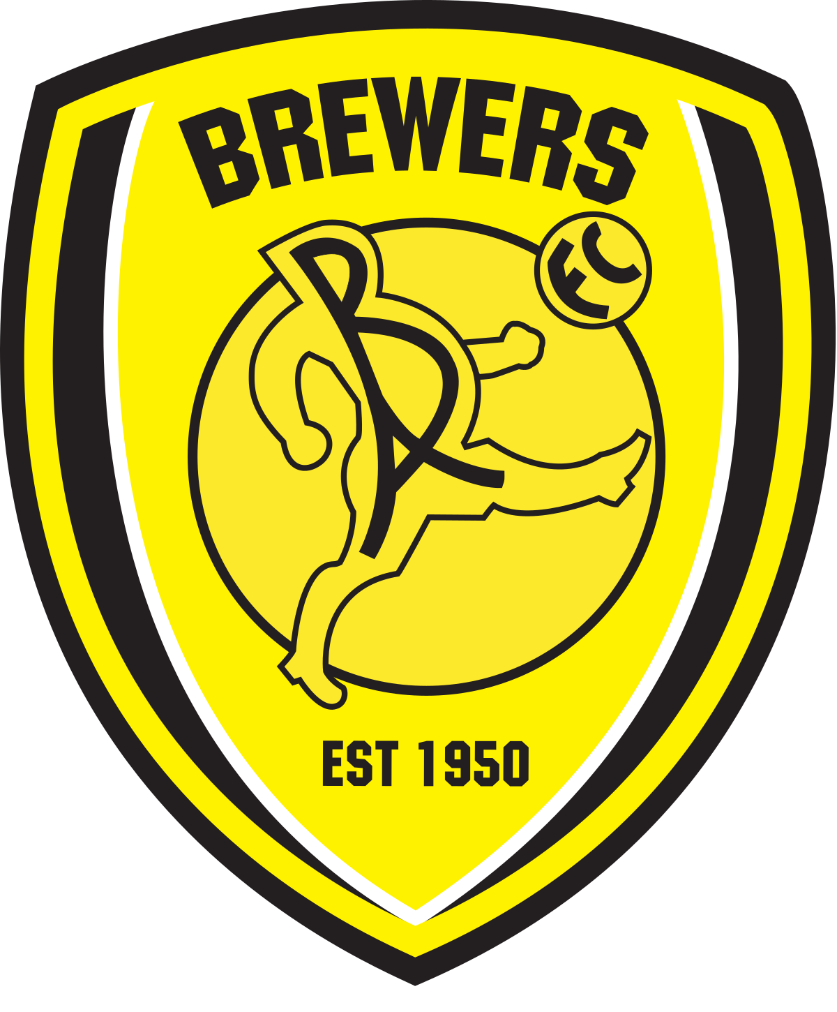 Burton Albion F - Burton Albion Fc Logo (1200x1450), Png Download