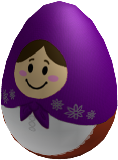 Plum Nesting Egg - Cartoon (420x420), Png Download