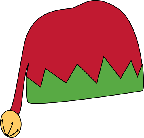 Elf Hat Clip Art Coloring Pages - Clip Art (500x478), Png Download