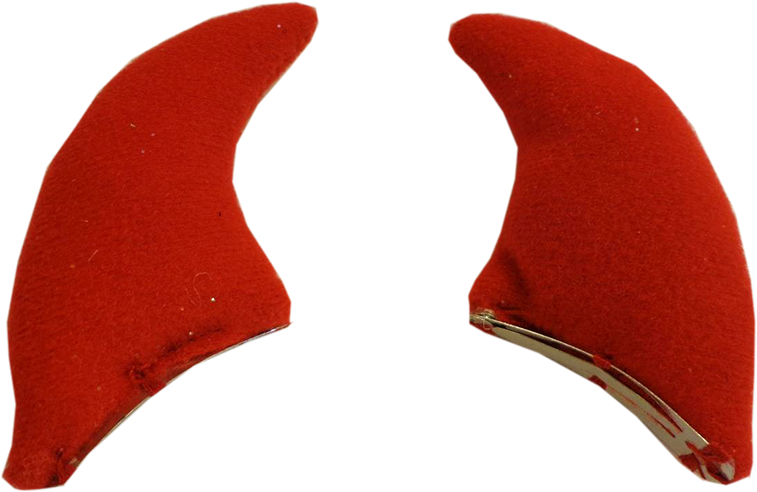 Devil Horn Hair Clips, , Large - Barrette (757x492), Png Download