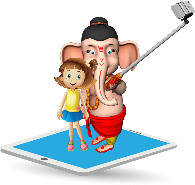 Ganesh Ji Cartton Png (709x653), Png Download
