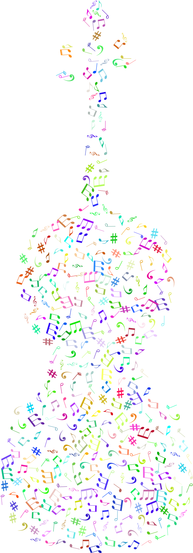 This Free Icons Png Design Of Prismatic Musical Violin (804x2304), Png Download