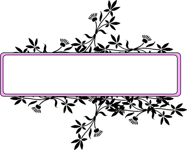 Flower Frame Black And Pink Clip Art - Creative Use Of Emotion [book] (600x481), Png Download