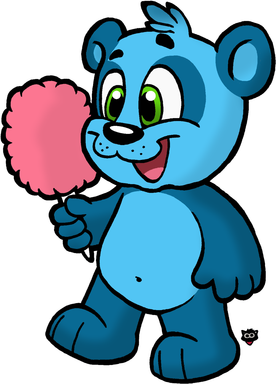 Cotton Candy Panda By Cartcoon - Cotton Candy (1024x1344), Png Download