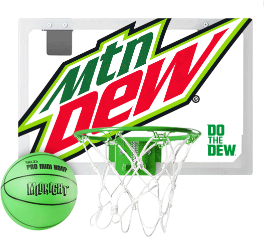 The Hoop Seems To Be The Following One With The Mtn - Mt Dew Ice Logo (544x560), Png Download