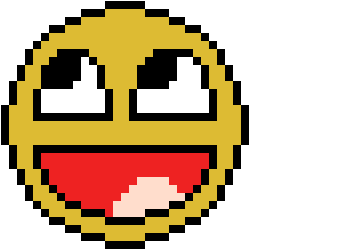 Pixel Art - Smiley Emoji Perler Beads (400x400), Png Download
