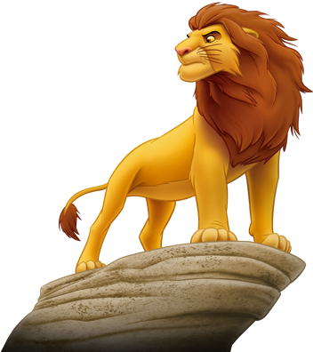 Lion King Characters Mufasa (352x396), Png Download