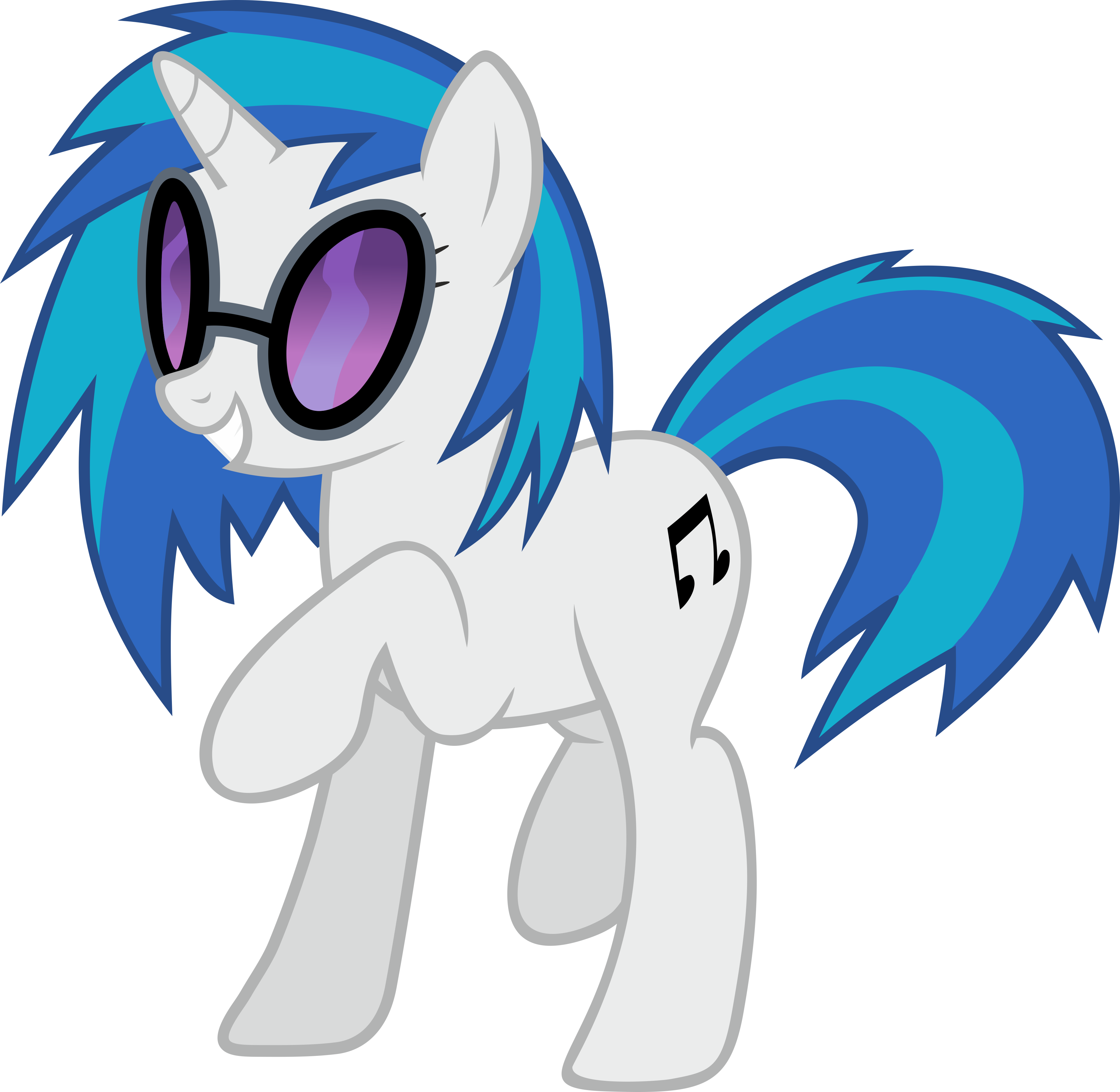 Mlp Vinyl Scratch Vector - Mlp Vinyl Scratch (4000x3902), Png Download