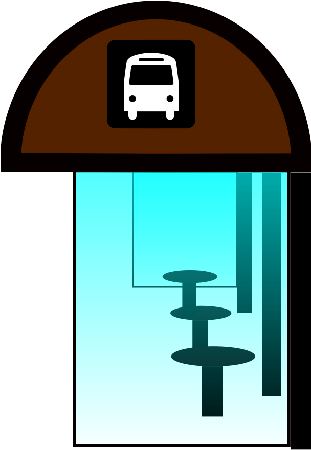 Svg Freeuse Download Collection Of High Quality Free - Bus Stop Clipart (607x900), Png Download