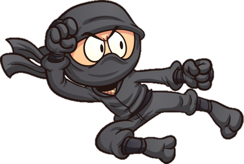 Ninja Cartoon Png Clipart Free Stock - Ninja Clipart (503x340), Png Download