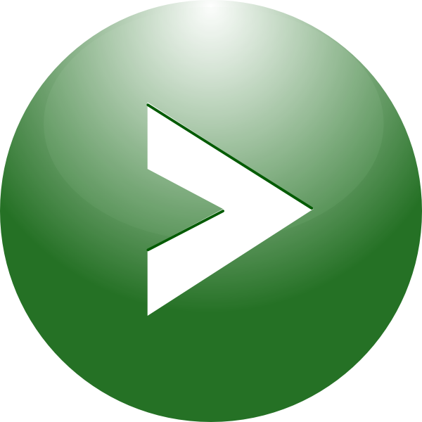 Play Green Button Arrow Svg Clip Arts 600 X 600 Px (600x600), Png Download