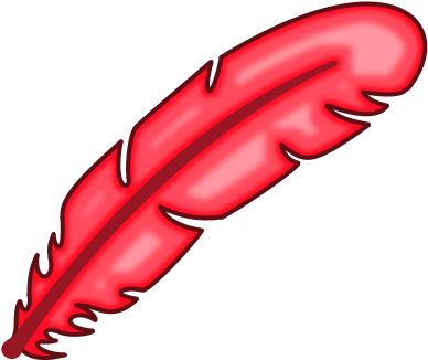 Red Feather - Blue (480x360), Png Download