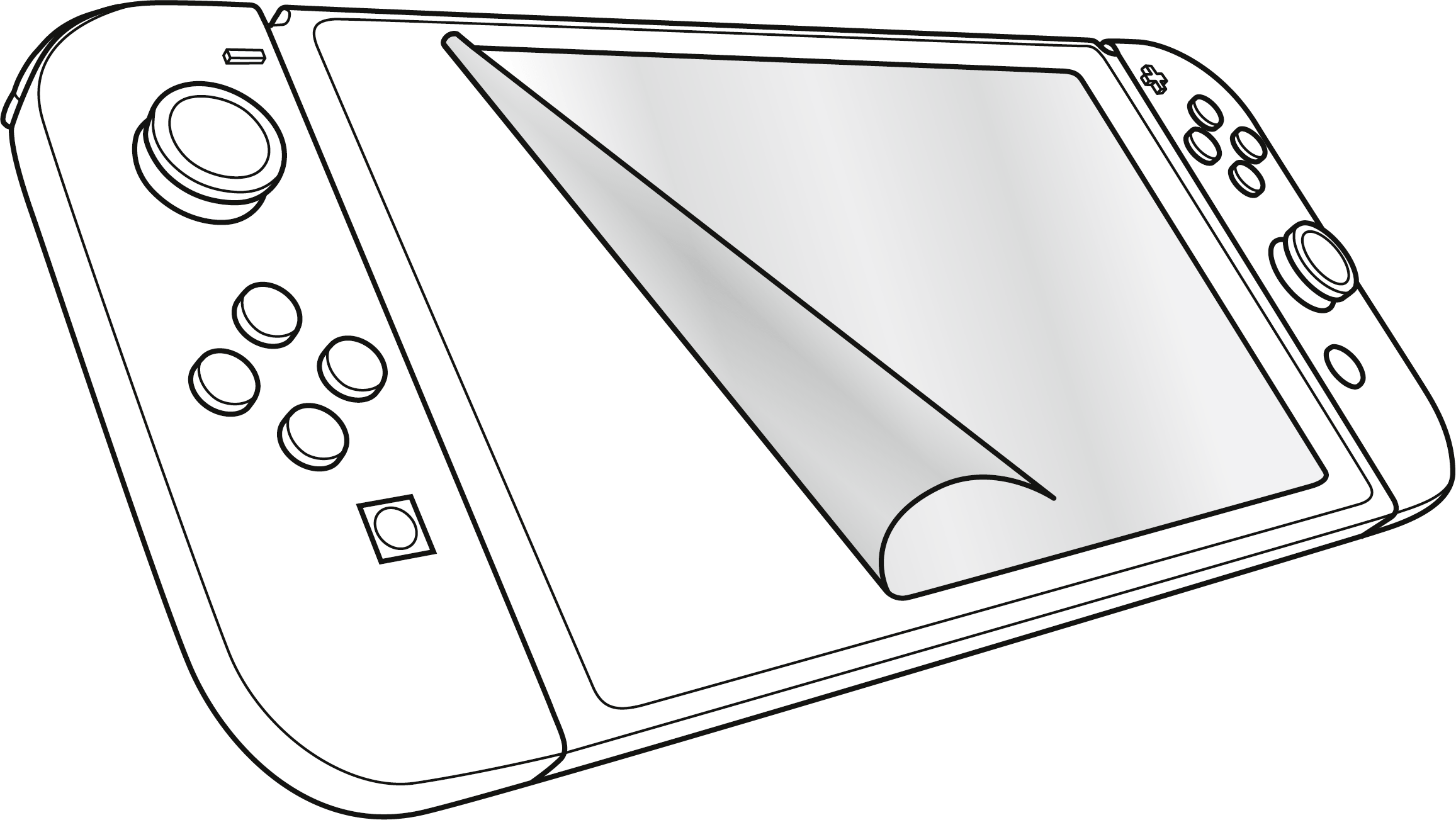 Speedlink Glance Nintendo Switch Screen Protector - Nintendo Switch Coloring Pages (2313x1303), Png Download