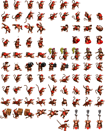 Diddy Kong - Art (448x560), Png Download