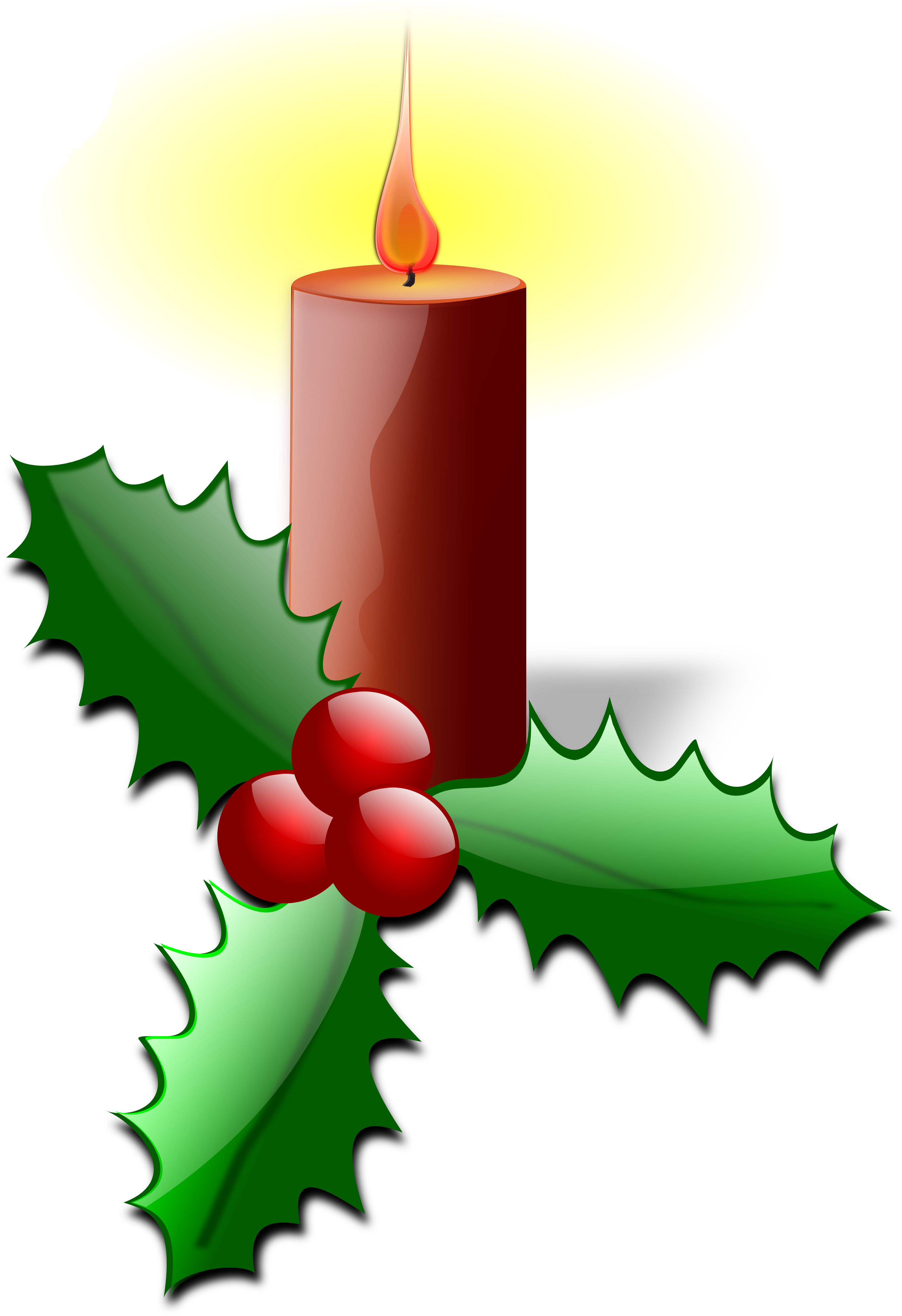 Holiday Clip Art Christmas Lights Free Clipart - Christmas Holly Clip Art (1979x2878), Png Download