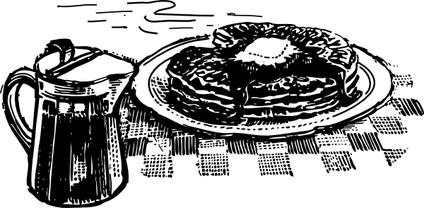 Pancakes And Syrup Svg Clip Arts 600 X 294 Px (600x294), Png Download