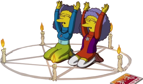 Hell Halloween The Simpsons Simpsons Satanism Transparent - Simpsons Treehouse Of Horror Png (500x299), Png Download