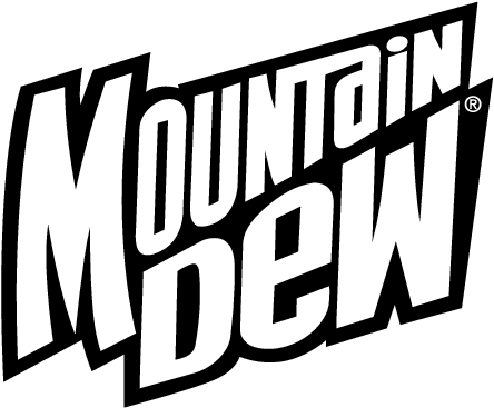 Report - Mountain Dew Black And White (465x384), Png Download
