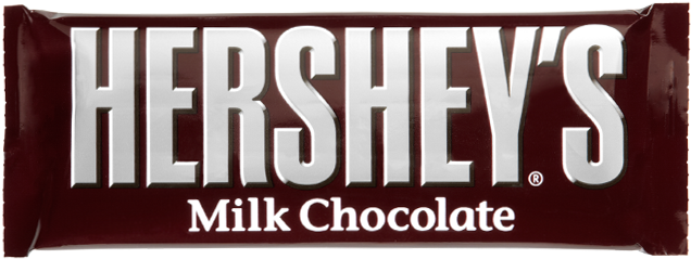 Candy Bar Clipart Hershey's - Hersheys Milk Chocolate - 1.55 Oz (672x260), Png Download