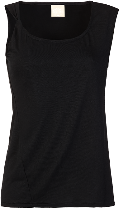 Justine Leconte Wrap Top Black Lc-3 Low Res (700x700), Png Download